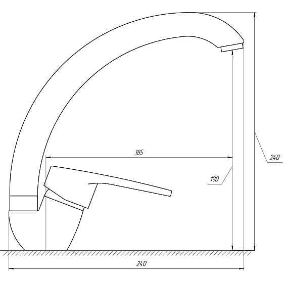 Змішувач для кухні DOMINO SIRIUS DSV-103S Киев