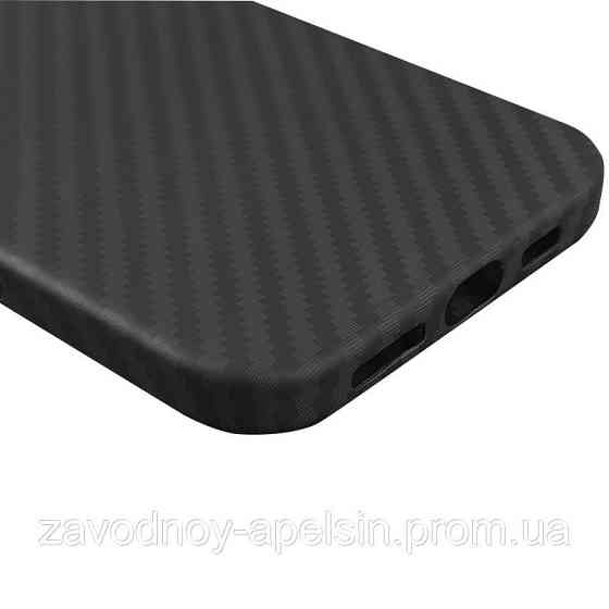 Iphone 17 Pro Max Ультратонкий чехол Карбон (черный) Одесса