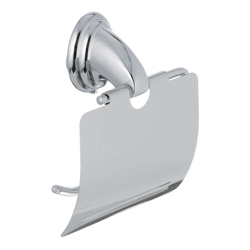 Держатель для туалетной бумаги Zerix LR1503 металл/хром с крышкой (LL1493) Черновцы - изображение 1