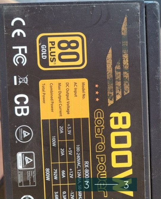 Блок Питания: 800W Cold. Киев - изображение 3