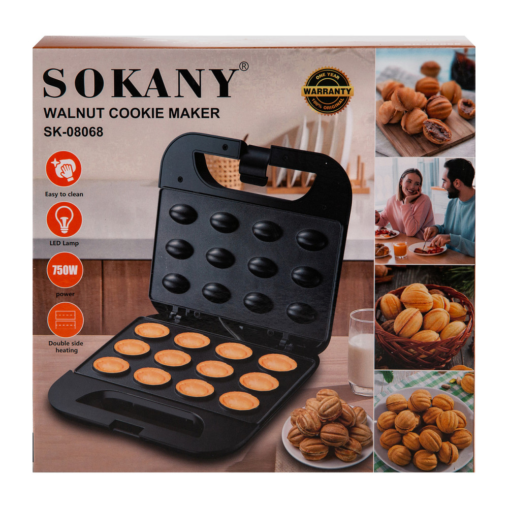 Sokany Електрична горішниця Sokany 750 Вт з антипригарним покриттям SK-08068 Коломыя - изображение 8