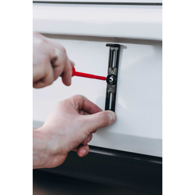 Рамка номерного знака Poputchik невидимки стандартні чорні, к-т 4шт (24-051-IS) Вінниця - фото 7