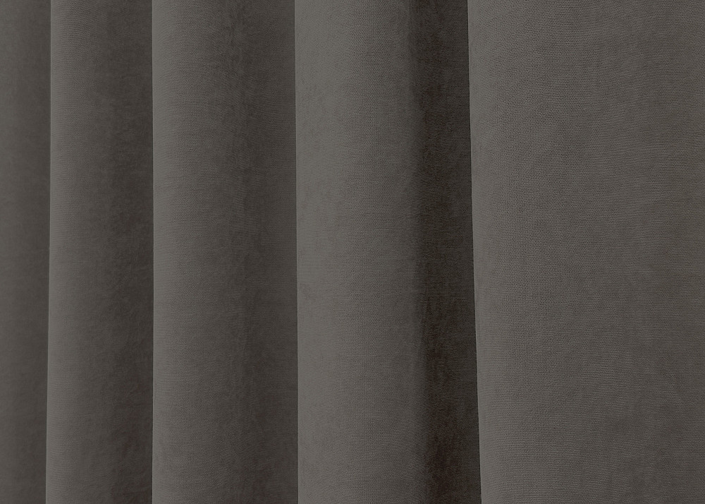 Комплект готовых штор VR-Textil Микровелюр Petek YL № 1711ш Темно-серый 100х295 см 2 шт (31-847) Киев - изображение 7