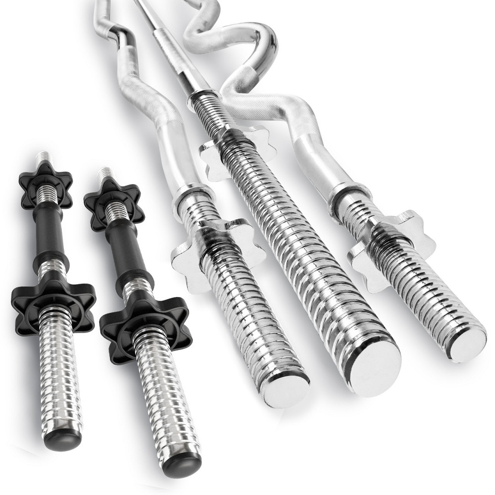 Набір Hop-Sport Premium 173кг з лавою HS-1095, штангами та гантелями Киев - изображение 3