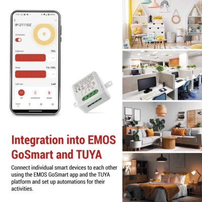 Модуль управління розумним будинком EMOS H5107 ZigBee 3.0 1-Channel Dimmer (H5107) Вінниця - фото 5