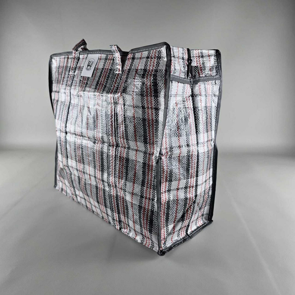 Сумка поліпропіленова, господарська, картата No-2 (40*44*15см) на змійці (1 шт.) Харків - фото 4