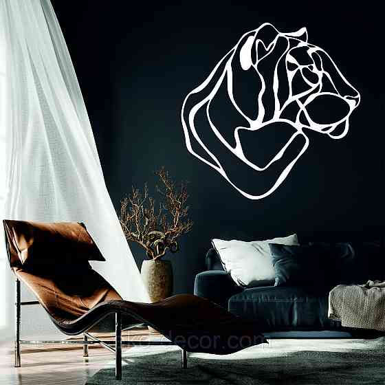 Декоративное настенное Панно «Тигр» Декор на стену 70*70 см, Белый Киев