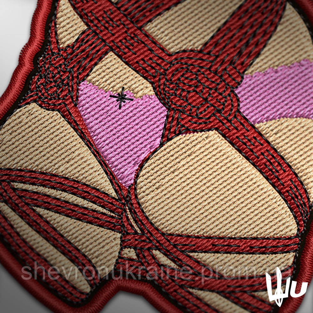 Шеврон под заказ ПЛЕННИЦА  (Срок изготовки 3-5 дней. На липучке) Размер 7.5x6.5см Киев - изображение 3