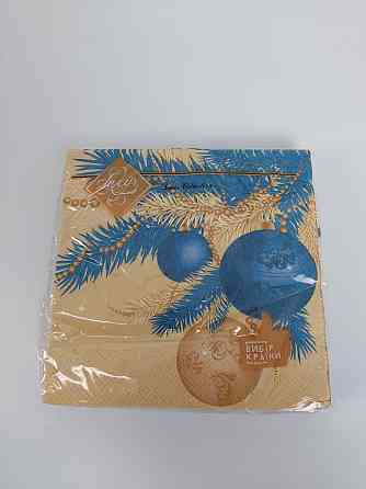 Салфетки бумажнае новогодние(ЗЗхЗЗ, 18шт)