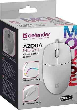 Миша Defender Azora MB-241 White (52242) (7125992) Київ