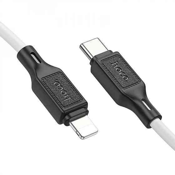 Кабель HOCO X90 Cool silicone PD charging data cable for iP White Київ