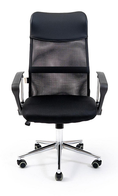 Офісне Крісло Керівника Richman Ultra Хром М1 Tilt Чорний Київ - фото 2