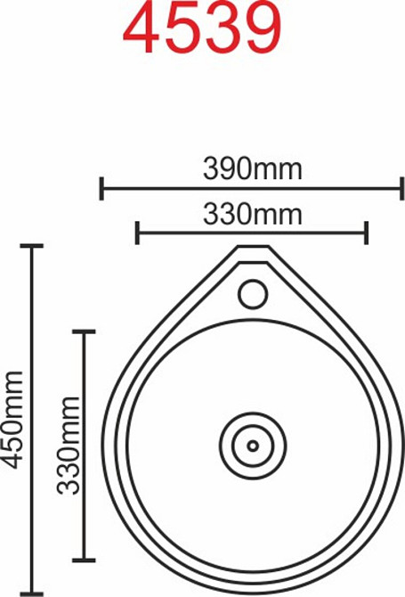 VALESO Кухонна мийка з нержавіючої сталі Valeso САТИН 4539 (0,6/170 мм) Коломия - фото 2