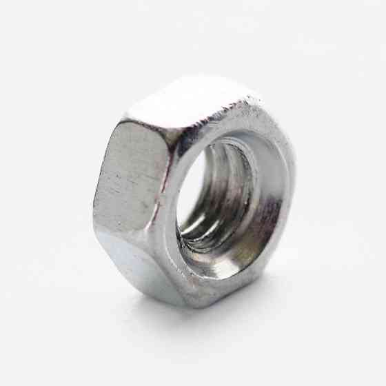 Гайка шестигранная м²0 DIN 934 кл. пр. 6 цинк белый (пач 5шт) APRO Рівне