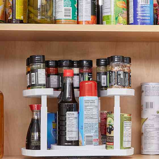 Спецовница Spice Spinner Two-Tiered Spice Organizer, Поворотная подставка для специй, Карусель для специй OE-54 Львов