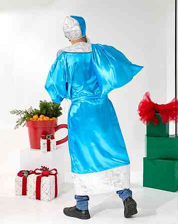 Костюм святого Миколая блакитний + срібло Одеса