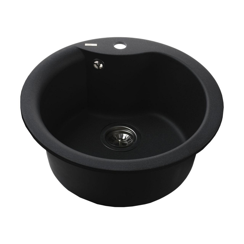 Гранітна мийка Globus Lux ORTA графiт 485мм-А0001 (000021894) Київ - фото 3