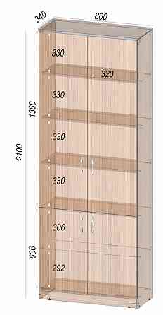 Шкаф ОШК-1, Венге Магия, 800/340/2100 Львов
