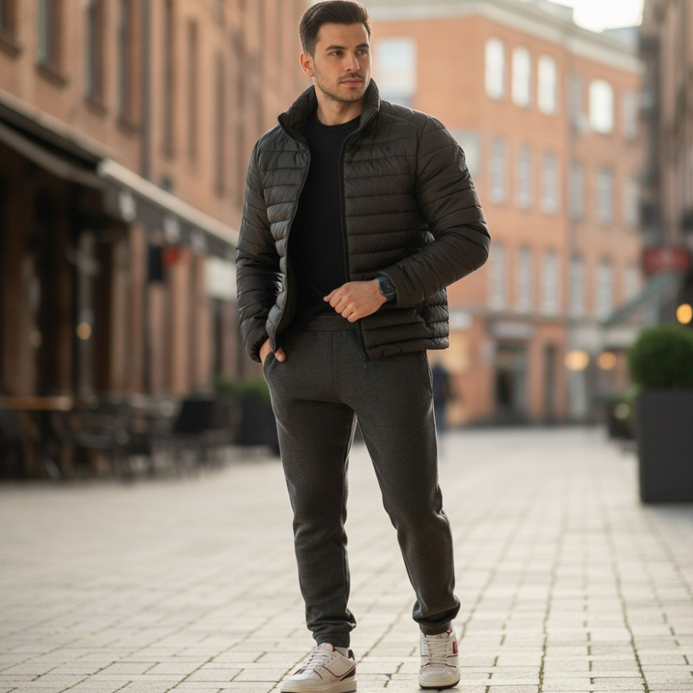 Спортивные штаны мужские трехнитка Турция Серые 2XL Харьков - изображение 1