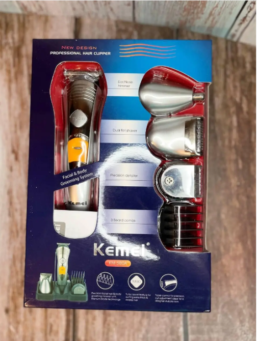 Машинка для стрижки волосся 7in1 - Kemei KM-580A 7в1 2037 насадки 3 мм/6 мм/10 мм Насадка-триммер Одеса - фото 5
