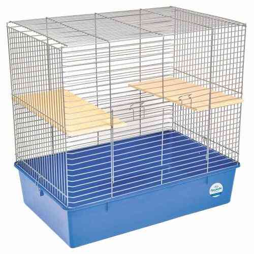Клітка Природа Шиншила для шиншил хром/синя 70x40x60 см Київ