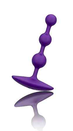 Анальне намисто Romp Amp Dark Purple, силікон, макс. діаметр 2,6 см Sex Aura Київ