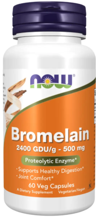 Бромелайн Now Foods Bromelain 500mg 60 раст капс Киев