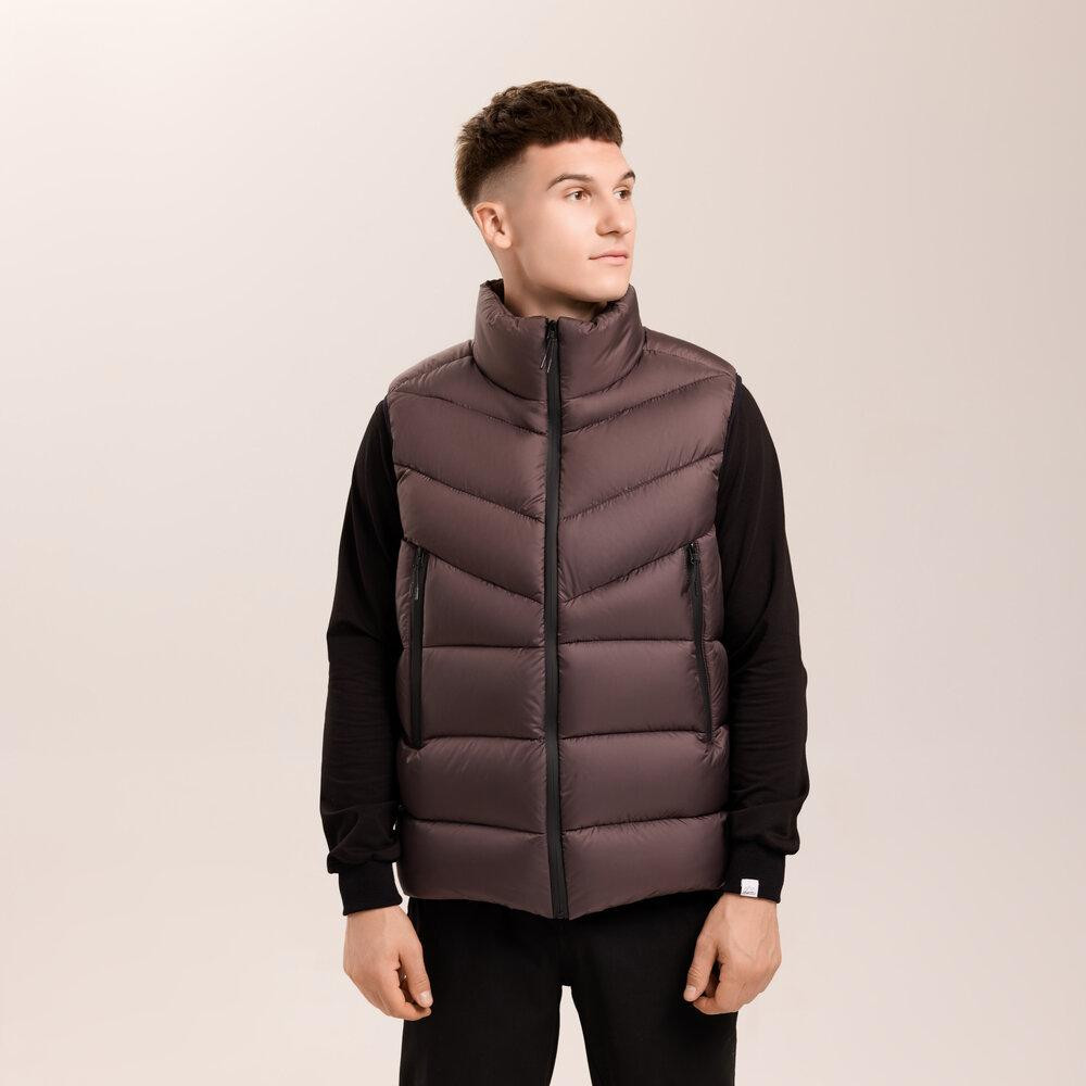 Чоловіча шоколадна жилетка Pobedov Puffer Київ - фото 5