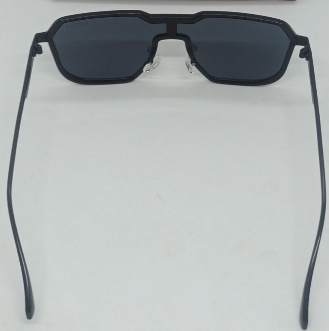 Брендові стильні чоловічі окуляри чорні в чорній метал оправі. Київ - фото 1