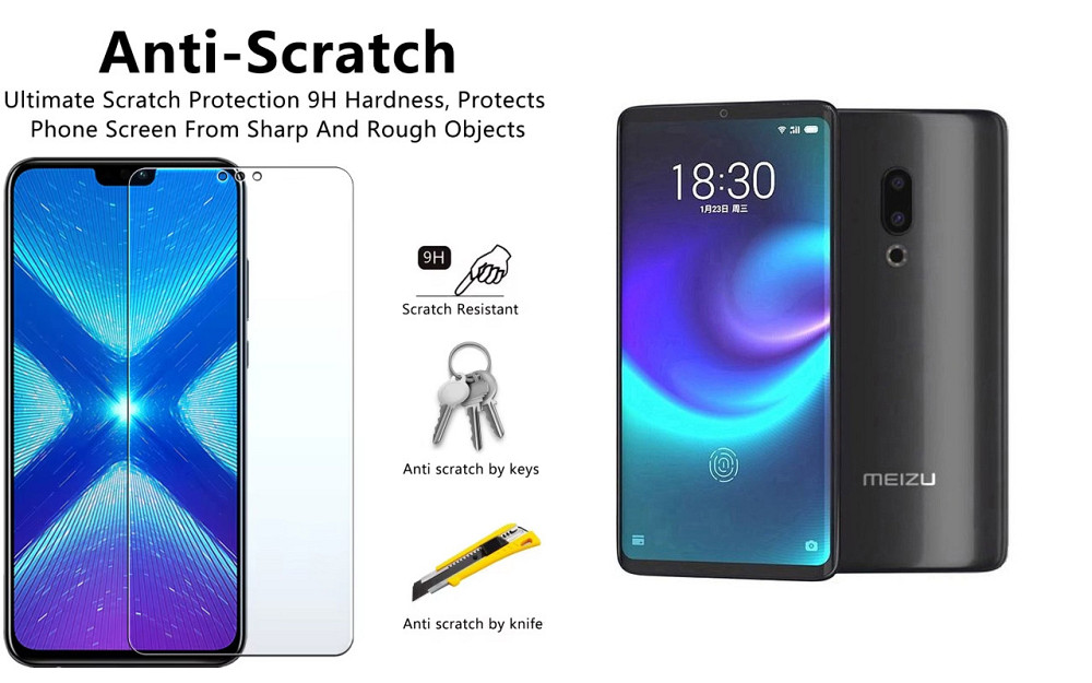 Захисне скло NeoGlass для Meizu Zero – надпрозоре та стійке Київ - фото 1