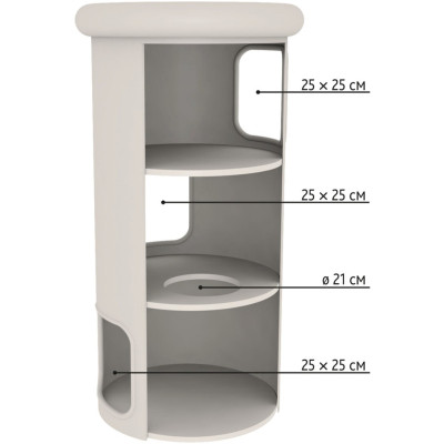 Дряпка (когтеточка) для котов Trixie Harvey 50х118 см серая (4011905447087) Винница - изображение 7