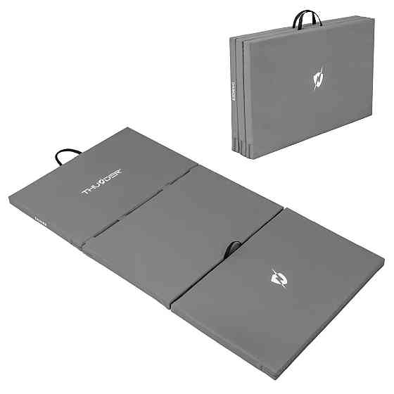 Мат гимнастический THUNDER MG-03, 197 х 100 х 5 см, серый Киев