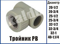 Тройник резба внутренняя Kalde ТРВ ∅ 25х1/2