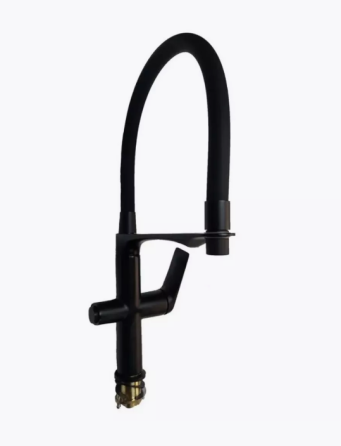 Змішувач для кухні Mixxus Premium DERBY 021 (NUT) BLACK REFL.BLACK з виходом на питну воду чорний (MI6606) Чернівці
