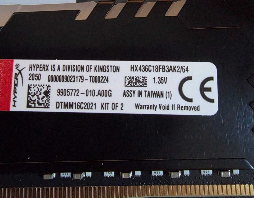 Оперативна пам'ять Kingston DDR4 SDRAM 64 GB (2x32GB) 3600 MHz Харків - фото 2