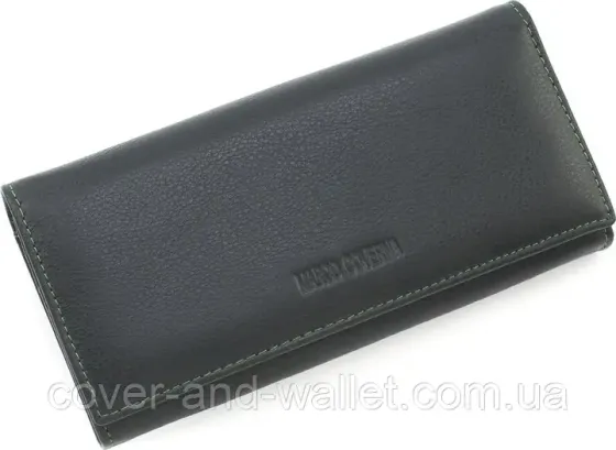 Женский кожаный кошелёк на магнитах красного цвета Marco Coverna MC 1411 Зеленый Киев