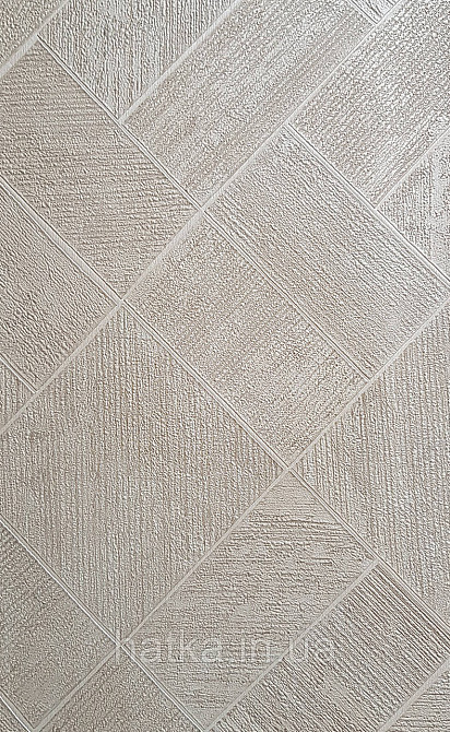 Шпалери вінілові на флізеліні Ritus Marburg метрові геометрія під плитку структурні світло-бежеві 35409 Київ - фото 1