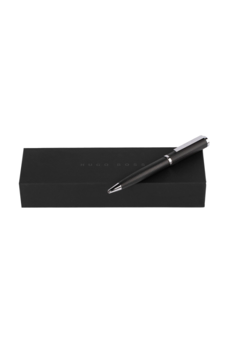 Ручка кулькова Hugo Boss Formation Herringbone Chrome (довжина 13.5 см) Чорний Київ - фото 9