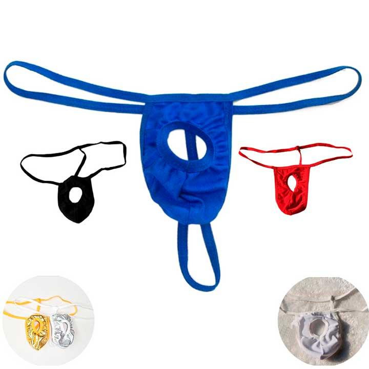 Мужские стринги с дыркой для пениса - Красный - S/M/L Винница - изображение 3