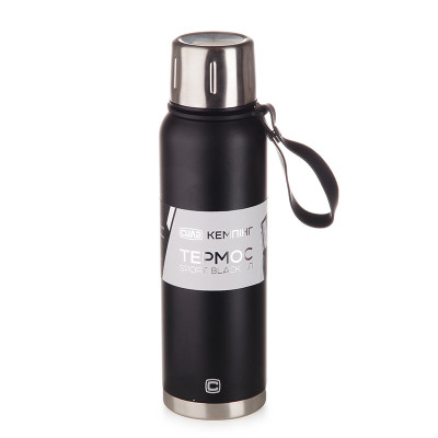 Термос СИЛА Sport Black 1 л (960665) Винница - изображение 1