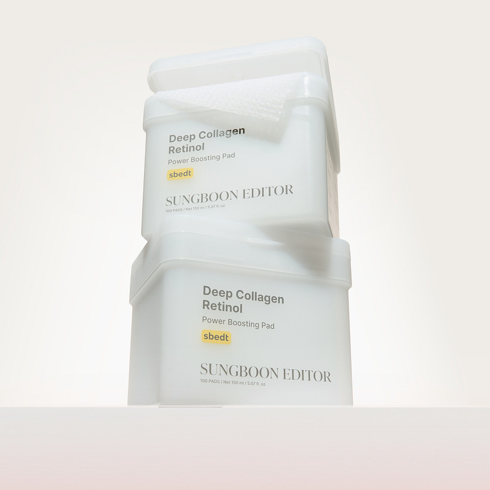 Педы для лица с ретинолом Deep Collagen Retinol Power Boosting Pad Sungboon Editor 100 шт/150 мл Киев - изображение 4