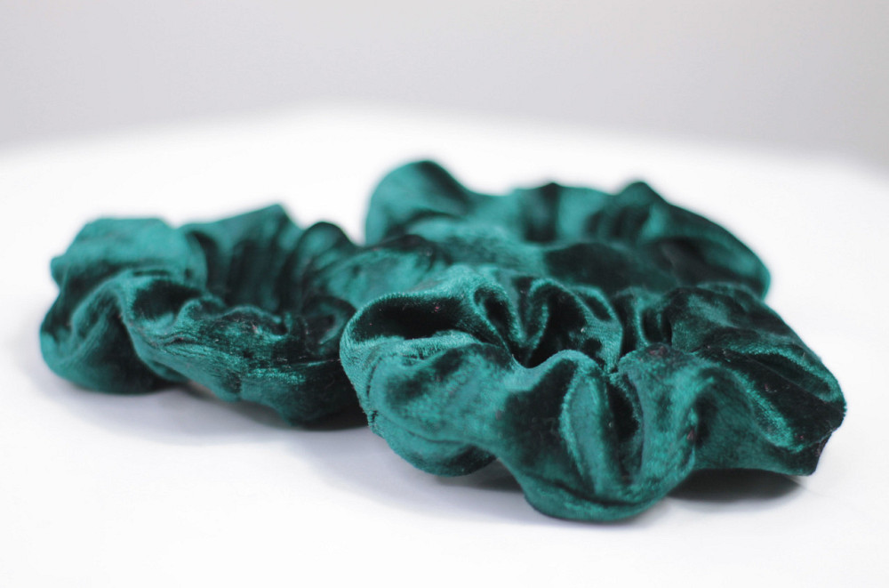 Набор резинок для волос велюровый Зелёный Харьков - изображение 2