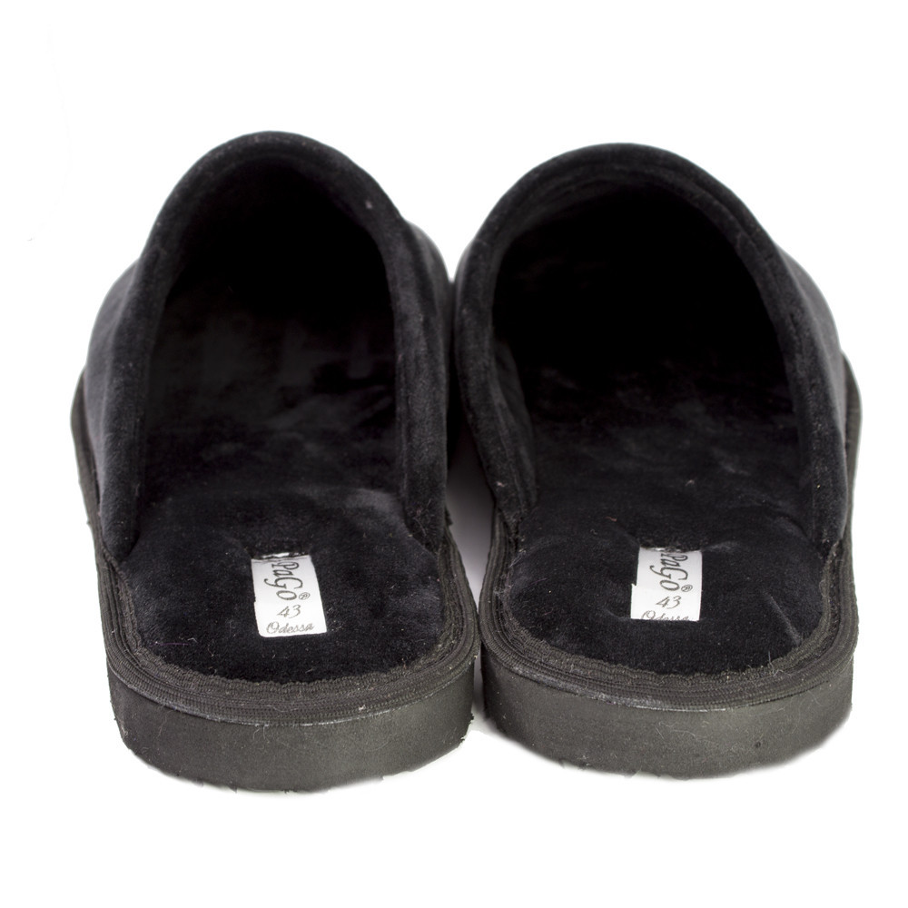 Тапочки мужские комнатные закрытые черные тм 