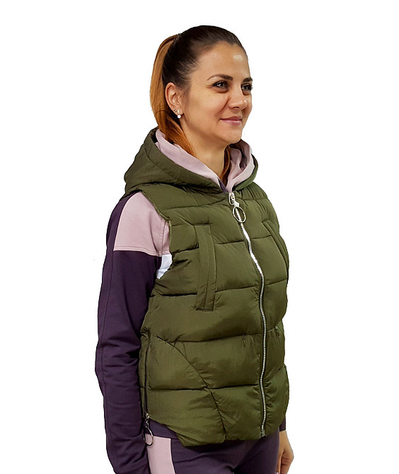 Женская короткая жилетка Киев - изображение 2