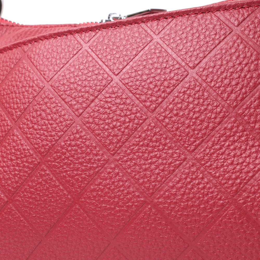 Сумка середнього розміру на три відділення з натуральної шкіри Vintage 22803 Червоний Київ - фото 7