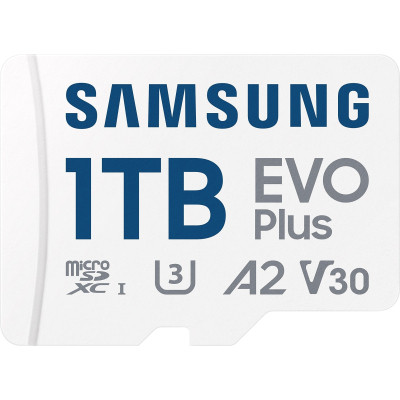 Карта памяти Samsung 1TB microSDXC Class UHS-I U3 V30 A2 EVO Plus + SD Adapter (MB-MC1T0SA/EU) Винница - изображение 6