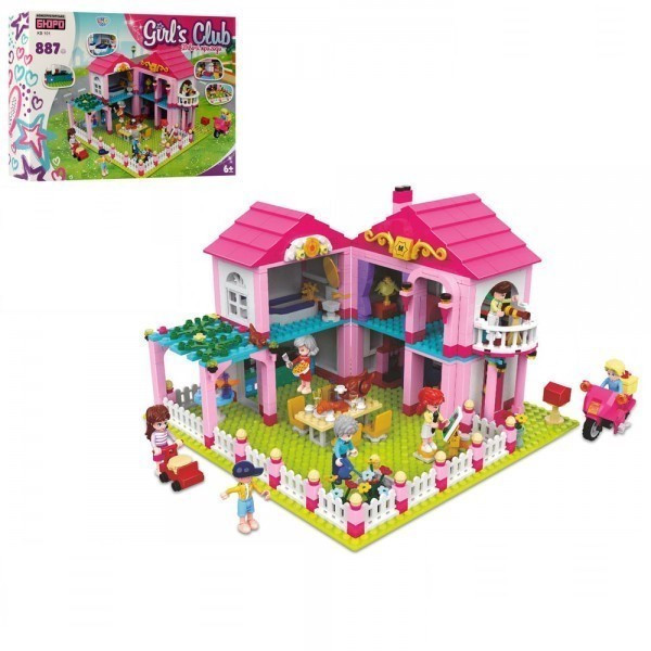 Конструктор Limo Toy для дівчинки будиночок, меблі, фігурки, посуд, продукти, 887 деталей (KB 101) Чернігів - фото 2