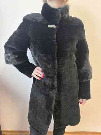 Натуральна Шуба з мутона та норки з відстібними рукавами Луцьк