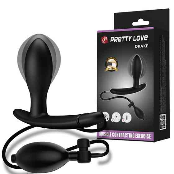Анальна пробка - Pretty Love Drake Anal Plug Black Sex Aura Київ