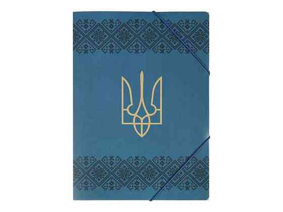Папка на гумці А4 UKRAINE DECOR, вишиванка синій BM.3972-68 ТМ BUROMAX Київ